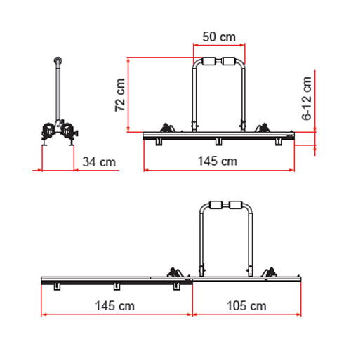 Porte vlos FIAMMA Garage Slide Pro Bike 