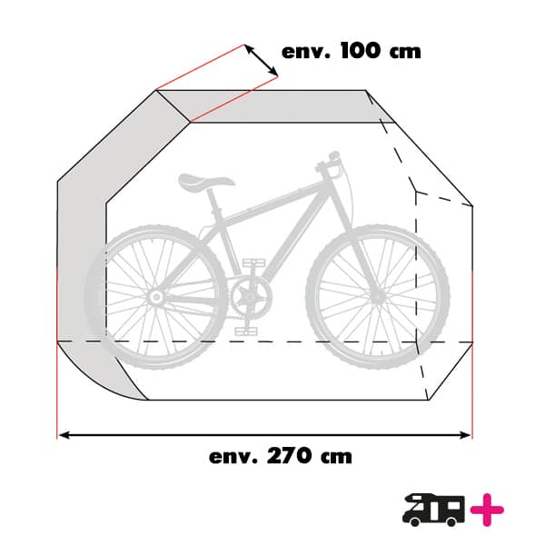 Housse Pour 2 Vélos Avec Poche Pour Mettre Le Panneau De