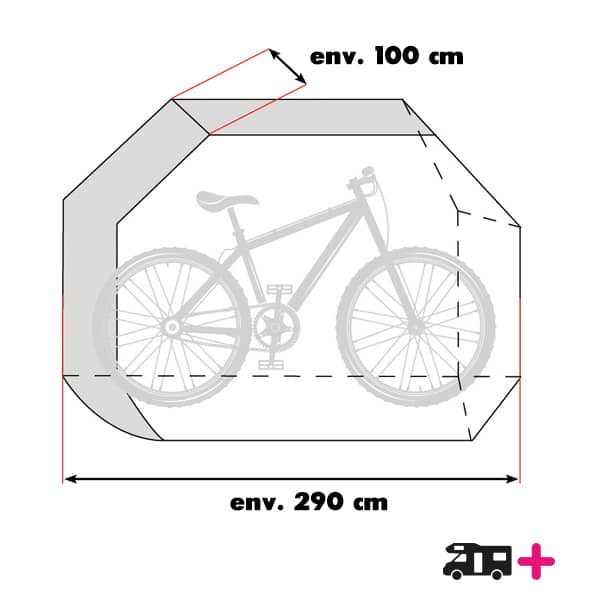 Housse Bike Cover 2 à 4 vélos Fiamma pour camping-car