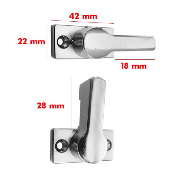 Tourniquet chrome socle 5mm