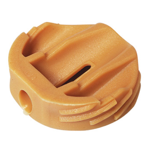Insert fixe-meuble marron diam 25mm, h: 8mm