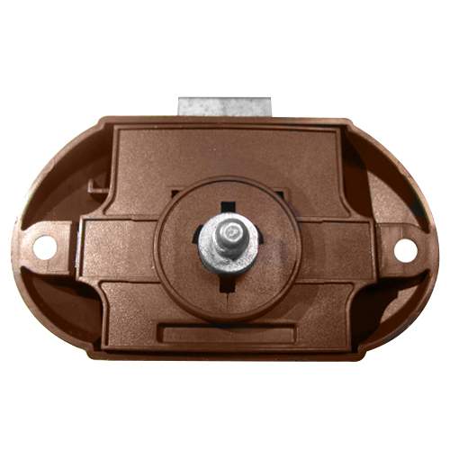 Serrure de meuble 1 point marron