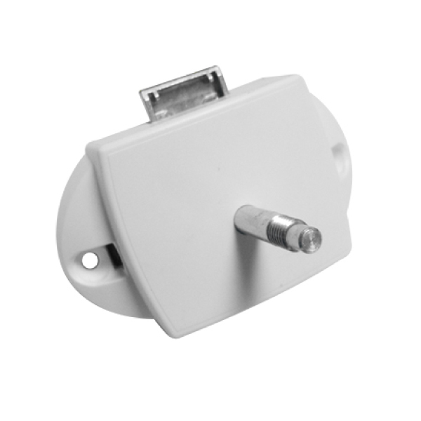 Serrure de porte 1 point blanche
