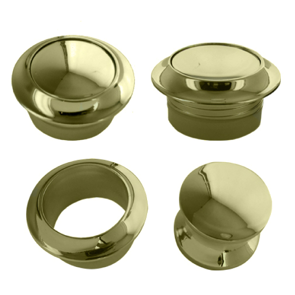 Bouton et rosace dore