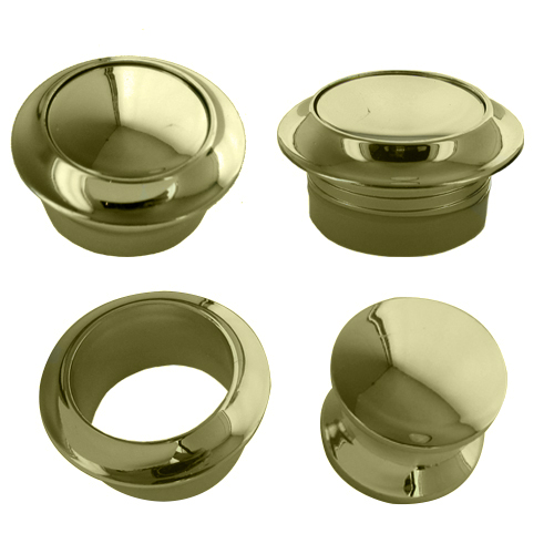 Bouton et rosace dore