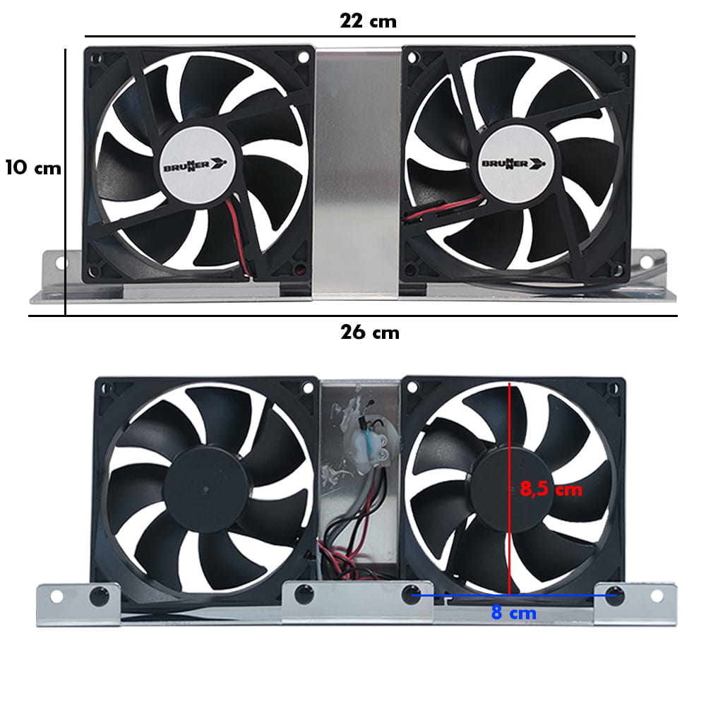 Ventilateur de r�frig�rateur Vento NG92 BRUNNER