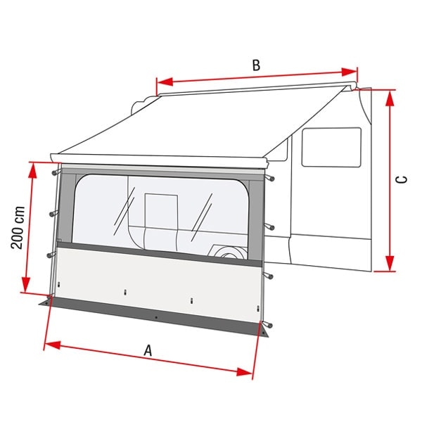 Facade store Fiamma BLOCKER PRO 400