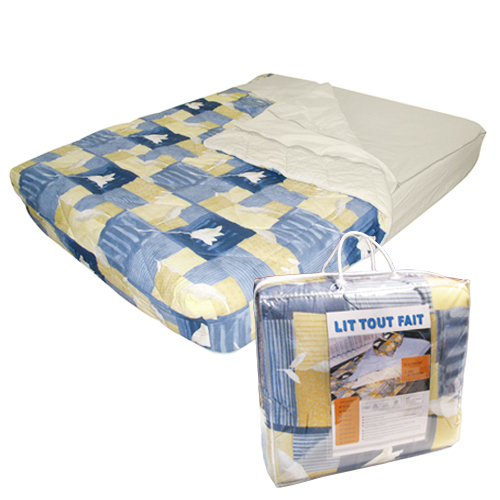 Lit tout fait camping car- couette drap - Équipement caravaning