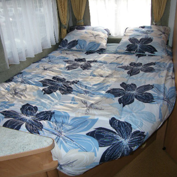 Lit tout fait 130x190 coup  droite FLEUR