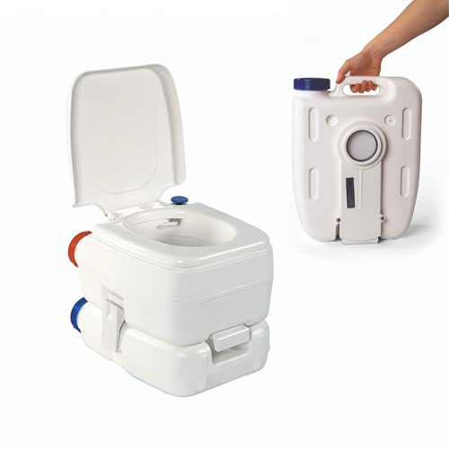 WC chimique portable compact pour caravane et camping-car