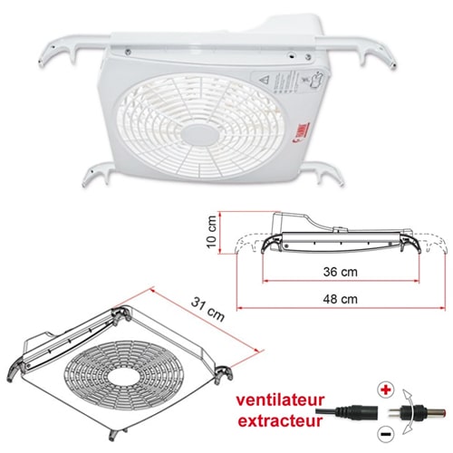 Ventilateur de lanterneau Turbo-Kit FIAMMA