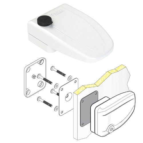 Serrure Fiamma Safe Door Blanche