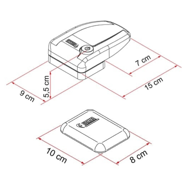 Serrure Fiamma Safe Door Blanche