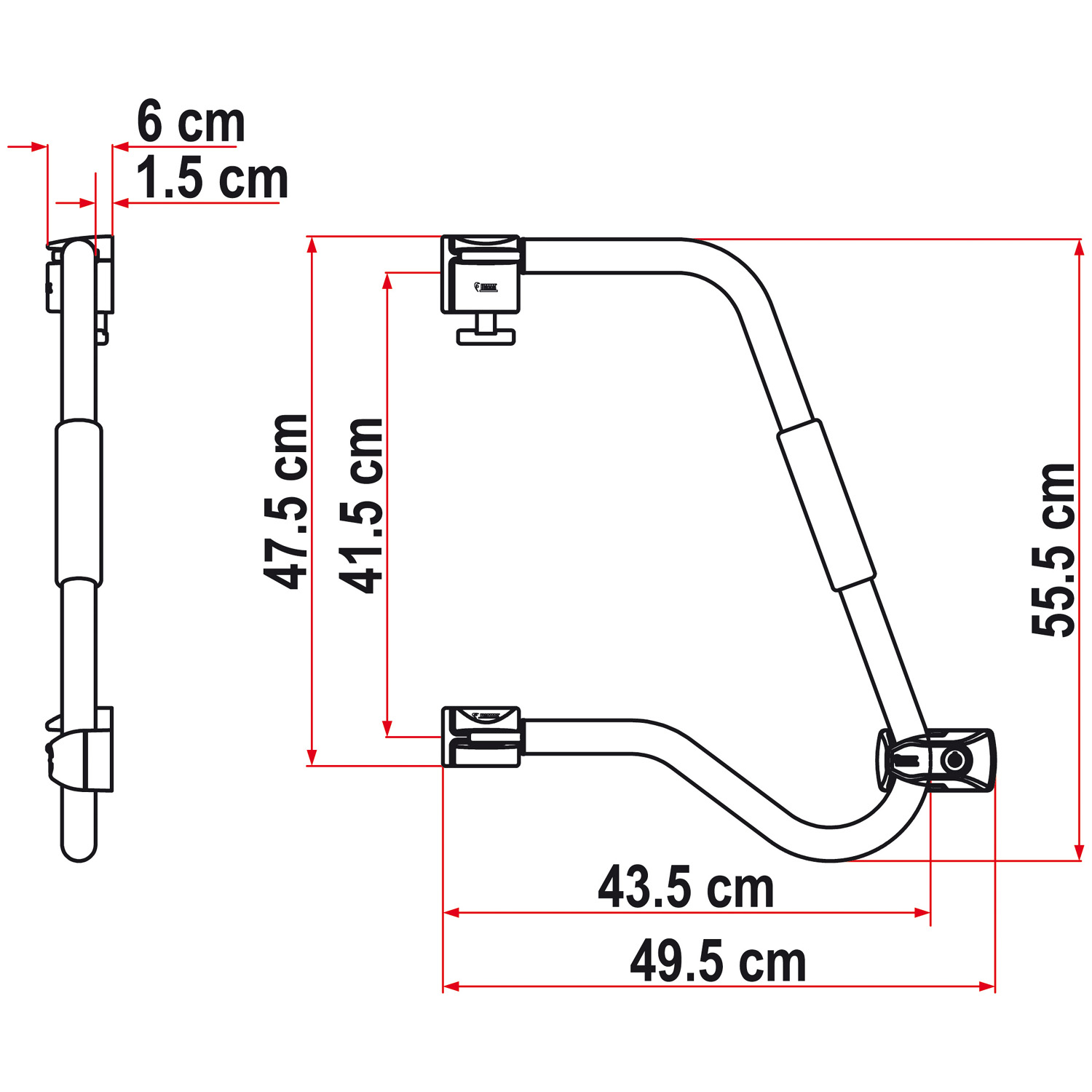 POIGNEE SECURITE ARTICULEE GM 46 cm