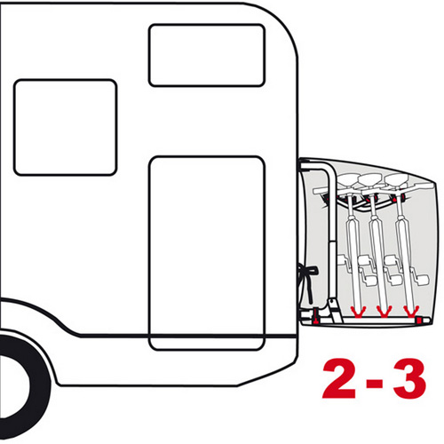 HTD Housse pour 2/3 velos Camping Car : : Sports et Loisirs