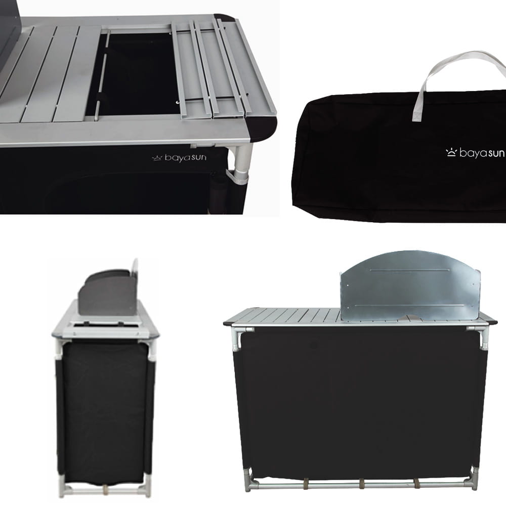 Meuble de cuisine XL Mercure avec �vier et pare-flamme BAYASUN