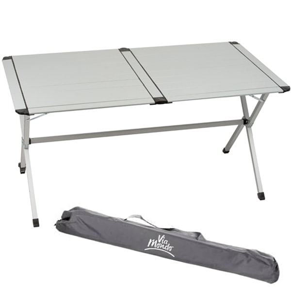 Table de camping pliante en aluminium pour 2 personnes