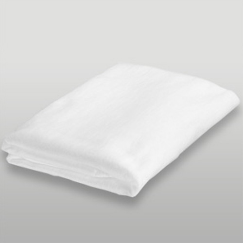 Drap DE RECHANGE seul blanc cru 130x190 coupe gauche