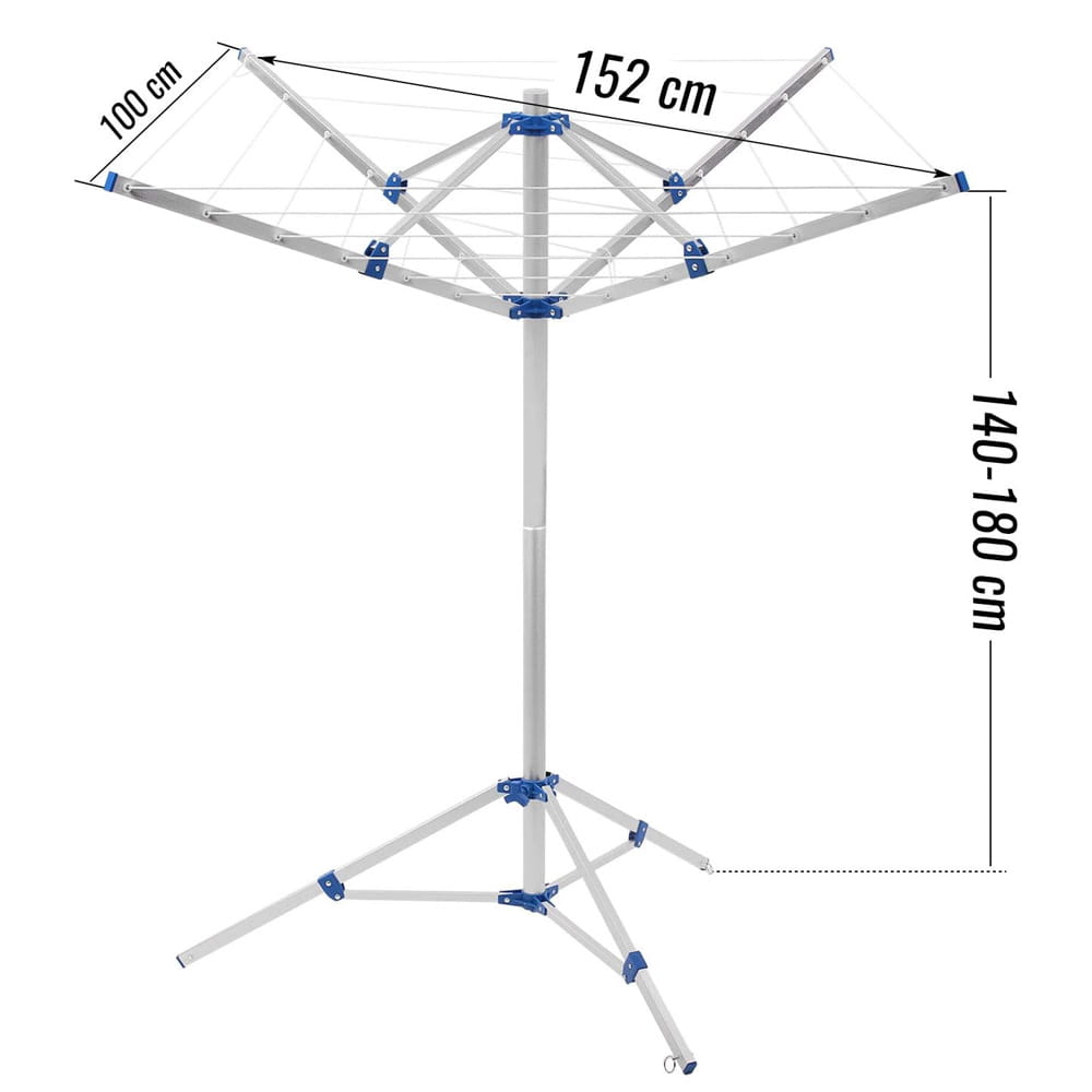 S�che linge parapluie avec pied et housse 