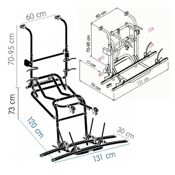 Porte-vlos Tlescopique Lift V16 Manuel THULE 