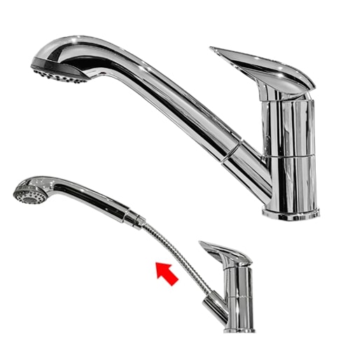Robinet avec douchette REICH PELIKAN Uniquick