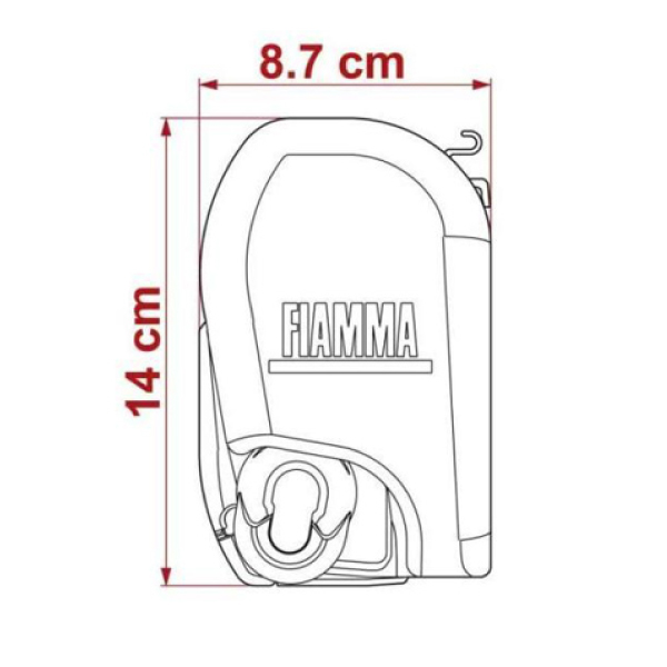 Store Fiamma F45 3m50 x 2m50 Bleu oc�an