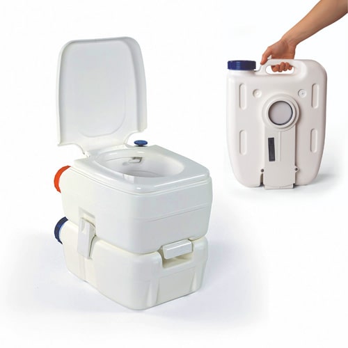 WC chimique portable et compact FIAMMA (idéal van ou bateau) - Équipement  caravaning