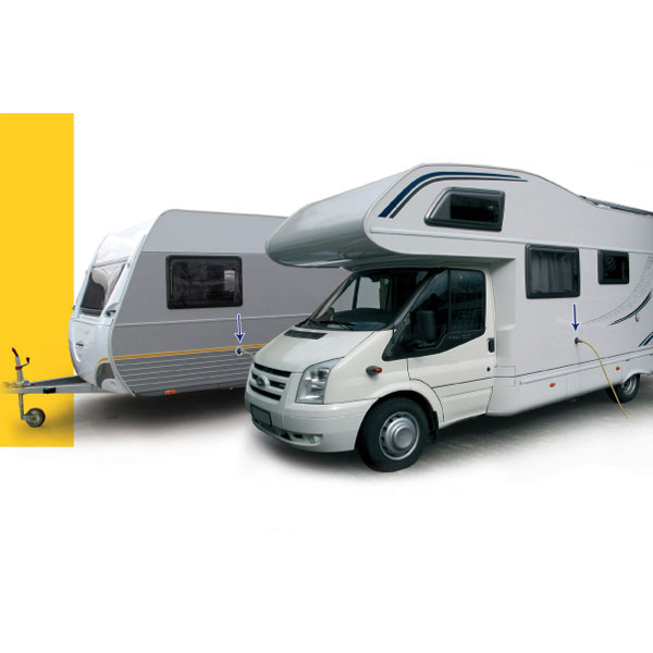 black bouchon de remplissage dentrée deau Entrée deau pour camping-car qualité alimentaire noir/blanc pour yacht de remorque de camping-car pour camping-car 
