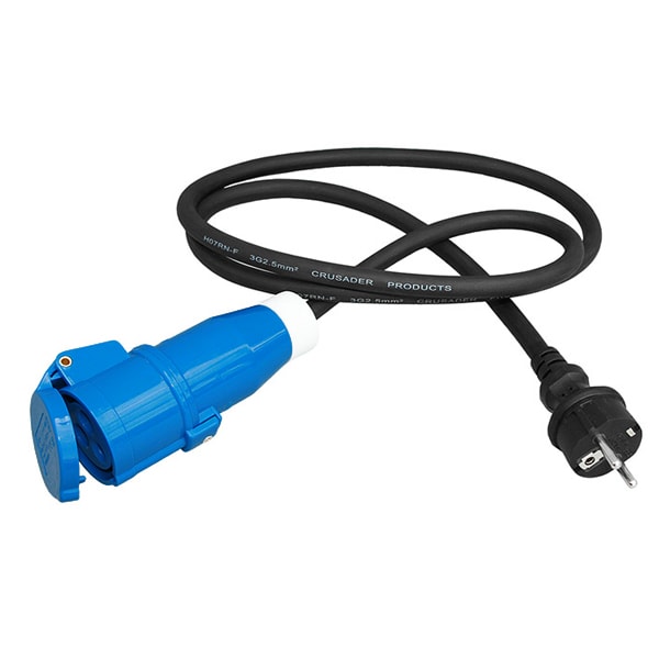 Adaptateur femelle P17 +16A / Prolongateur mâle 2P+T à 16,95