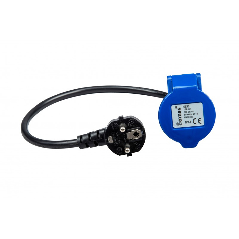 Adaptateur femelle P17 - m�le FR 230V