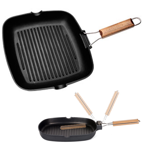 avis sur Poele Grill 24 cm avec poigne pliante
