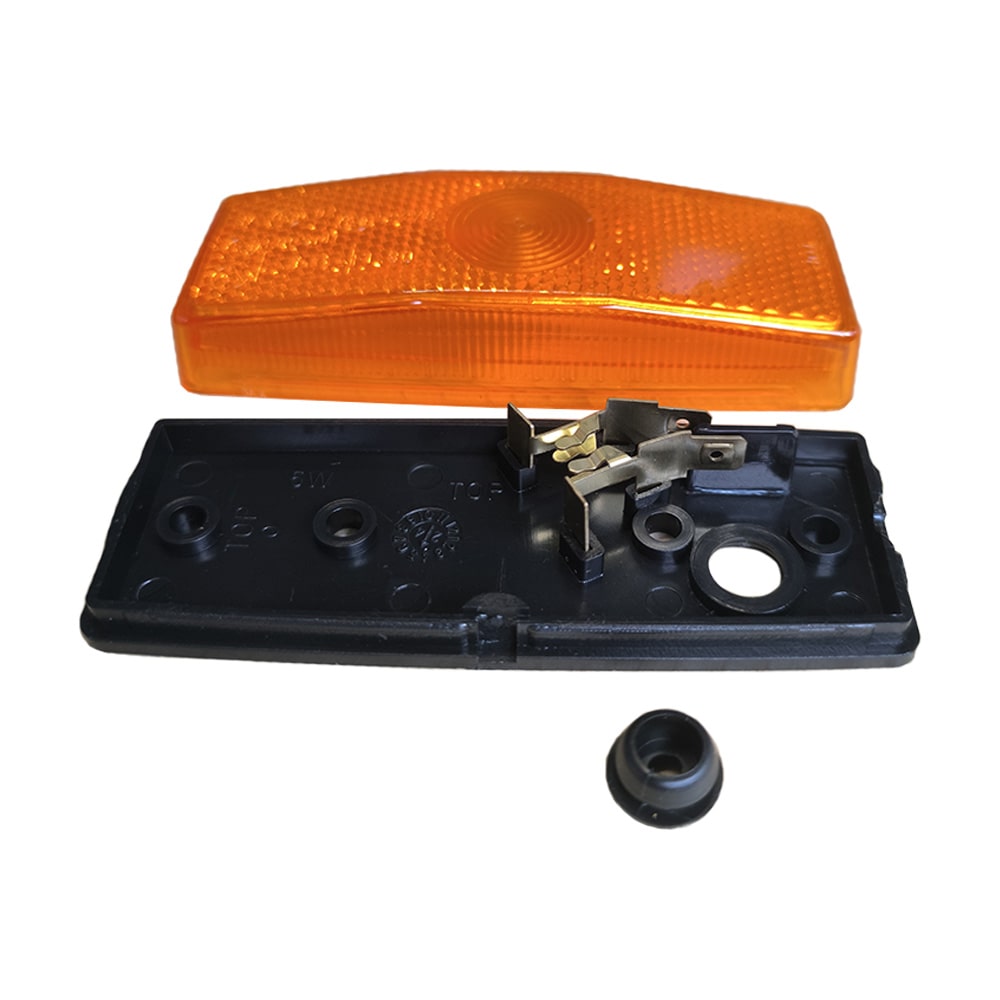 Feu gabarit latral AJ.BA orange 112X42x25mm