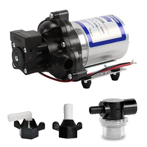 HURRISE Pompe à eau DC 12V auto-amorçant haute pression 116Psi Pour Bateau  de camping caravane