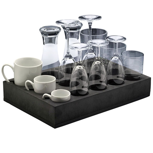 Mousse de rangement pour 13 verres ou tasses