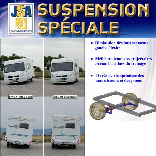 KIT BLEU JSA 1800 AV et AR pour camping-car
