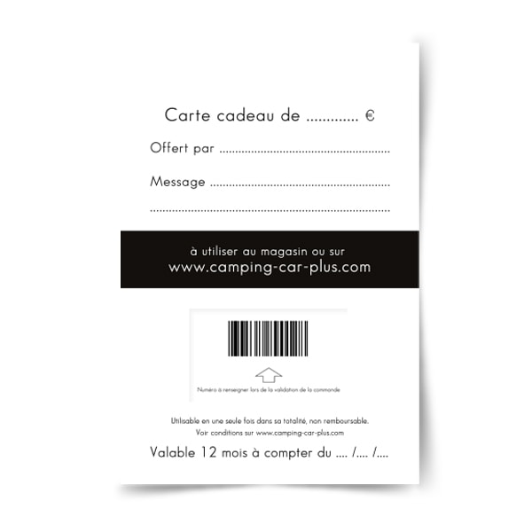 Carte cadeau 50 Euros