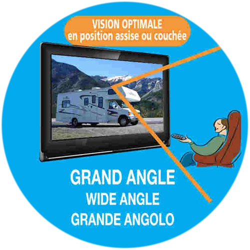 T�l�vision TV LED HD 47cm Slim DVD TNT 