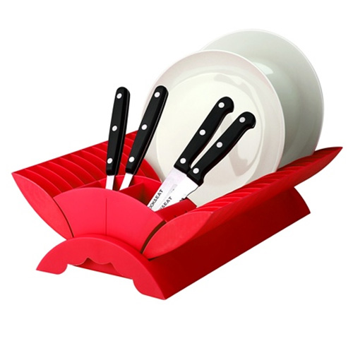 Egouttoir Rouge dmontable en plastique 