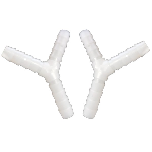 Raccord Y, plastique, diamtre 12, les 2