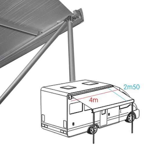 Store Thule 4900 Anodis Gris 4m Gris Mystic