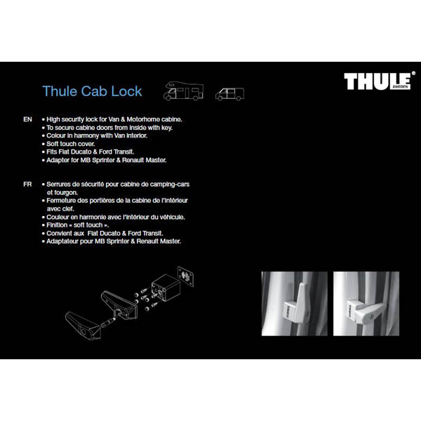Serrures THULE CAB LOCK Ducato de 2007  2025
