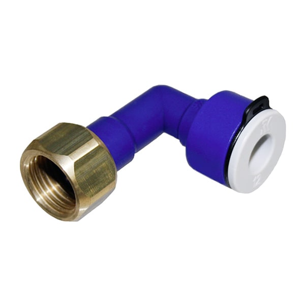 Raccord Coudé 1/2" Laiton - Pour Flexible De Douche, Adaptateur Mâle/femelle, Joint Inclus