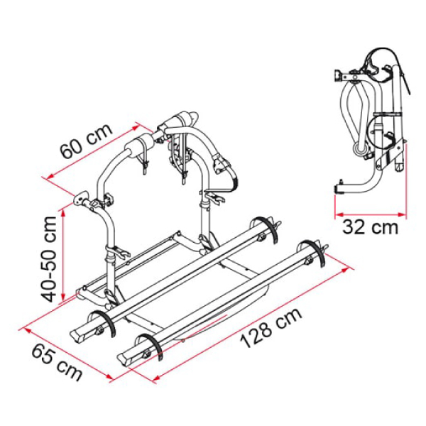 Porte vlos FIAMMA Carry Bike CL camping car