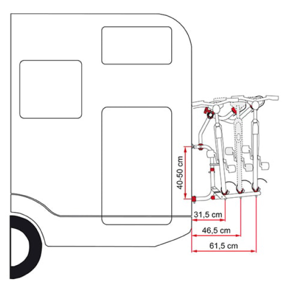 Porte vlos FIAMMA Carry Bike CL camping car