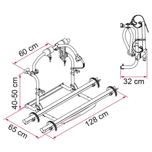 Porte vlos FIAMMA Carry Bike CL camping car