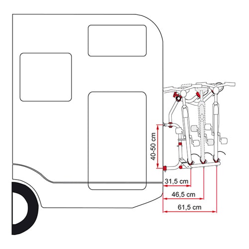 Porte vlos FIAMMA Carry Bike CL camping car