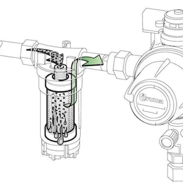 Filtre  gaz GOK avec cartouche et cl gaz