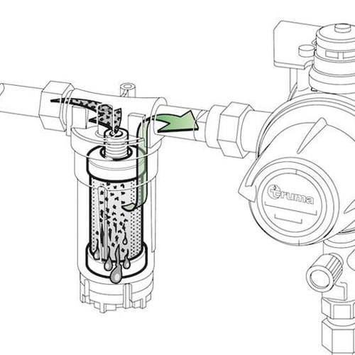 Filtre  gaz GOK avec cartouche et cl gaz