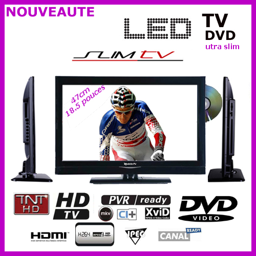 TV SLIM LED 47CM DVD Mobile TV  TNT