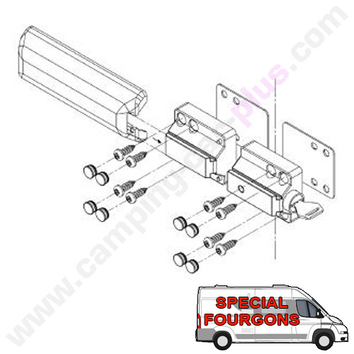 Thule - Serrure de porte haute sécurité pour camping-car / caravane /  camionnette - Noir - 301408 - Thule - Caratech Caravan Parts